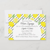 レモエレガントン婚約パーティ招待状 招待状 (正面)