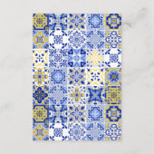 レモエレガントン&ブルー地中海のエンクロージャカード エンクロージャーカード (裏面)