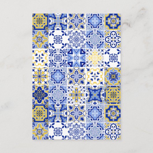 レモエレガントン&ブルー地中海のエンクロージャカード エンクロージャーカード (裏面)