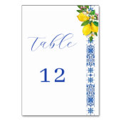 レモエレガントン&ブ地中海のルー結婚ズ テーブルナンバー (正面)