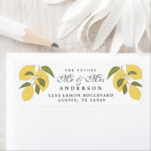 レモエレガント地中海のン差出人住所 ラベル (インサイチュ)