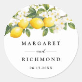 レモエレガント地中海のン結婚ズ ラウンドシール (正面)