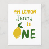 レモカスタムンデザインベビー最初の誕生日の名前かわいい (正面)