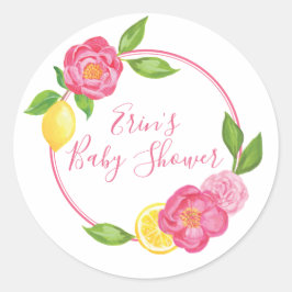 レモカスタムンフローラありがとうメッセージカードシール ラウンドシール