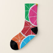 レモカラフルンスライスカットオールオーバープリントソックス ソックス (左外側)