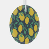 レモカラフルン：手描きの振動。 ガラスオーナメント (正面右)