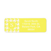 レモクラシックン千鳥格子のイエロー&ホワイト ラベル (正面)