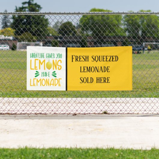 レモクールネードベンダーのワードアート 横断幕 (インサイチュ)