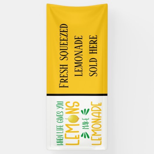 レモクールネードベンダーのワードアート 横断幕 (縦)