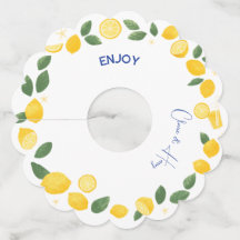 レモシンプルンカスタマイズワインラベル