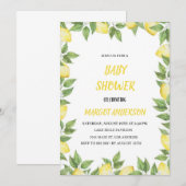 レモシンプルンバビシャワー招待状 招待状 (正面/裏面)