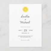 レモシンプルン日付の保存 案内ポストカード (正面)