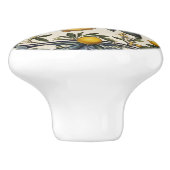 レモスペインのンブランチレ離れモンズブルー&ホワイト セラミックノブ (側面)