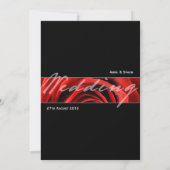 レモダンッドローズ結婚式招待状5 x 7 招待状 (裏面)