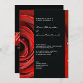 レモダンッドローズ結婚式招待状5 x 7 招待状 (正面/裏面)