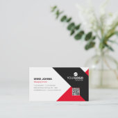 レモダンッ企業のド&プロフェッショナルブラック 名刺 (スタンド正面)