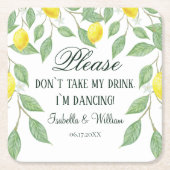 レモダンモンボホ夏結婚ズ スクエアペーパーコースター (正面)