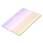 レモダン名ストライプのメモ ノートパッド (アングル)