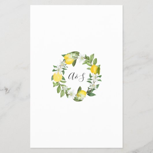 レモニー新郎が言うブライダルシャワーゲームカード チラシ (裏面)