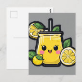 レモネードさわやかなドリンク ポストカード (正面/裏面)