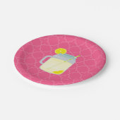 レモネードのクローバーのメーソンジャー ペーパープレート (アングル)