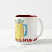 レモネードのコーヒー・マグの錆ついたレモネード立場.com ツートーンマグカップ (正面右)