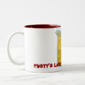 レモネードのコーヒー・マグの錆ついたレモネード立場.com ツートーンマグカップ (左)