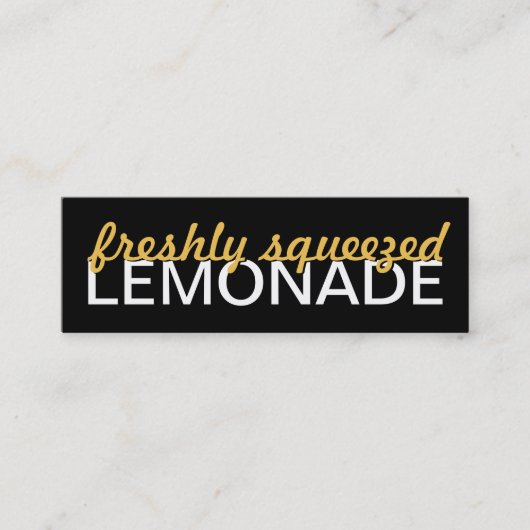 レモネードのパンチカード ロイヤリティカード (正面)