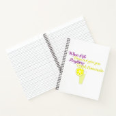 レモネードのユーモアをおもしろい飲む ノートブック (内部)