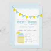 レモネードの一口は男の赤ちゃんに会い、 招待状 (正面/裏面)