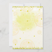 レモネードの招待状 シトラス 誕生日 レモン パーティー 招待状 (裏面)