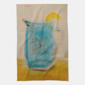 レモネードの水差しの皿タオル キッチンタオル (縦)