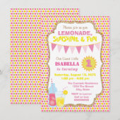 レモネードの誕生日パーティー招待状 招待状 (正面/裏面)