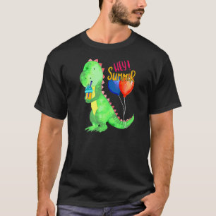 レモネードの軽食を持つ小さな甘い恐竜 Tシャツ
