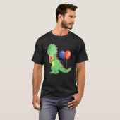 レモネードの軽食を持つ小さな甘い恐竜 Tシャツ (正面フル)