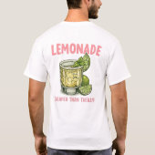 レモネードはお手頃  ファニーサマードリンクカクテル Tシャツ (裏面)