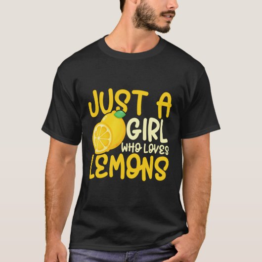 レモネードはレモンが大好きな女の子 Tシャツ (正面)