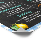 レモネードをテーマにした先生鑑賞週間 ポスター (角)