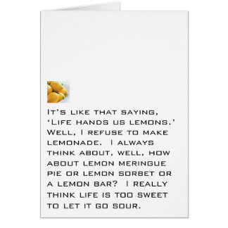 レモネードを作ることを断って下さい