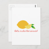 レモネードを作ろう！ ポストカード (正面/裏面)