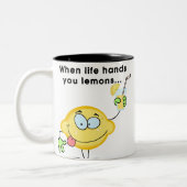 レモネードを作成 ツートーンマグカップ (左)