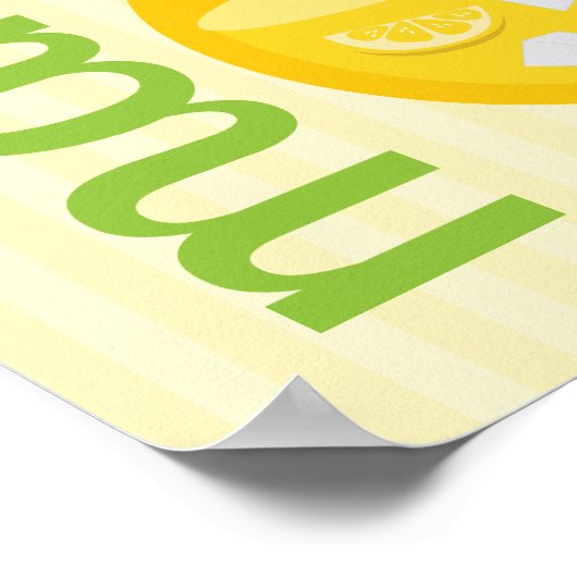 レモネードを作成 ポスター (角)