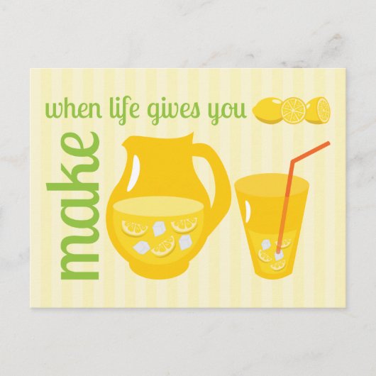 レモネードを作成 ポストカード (正面)