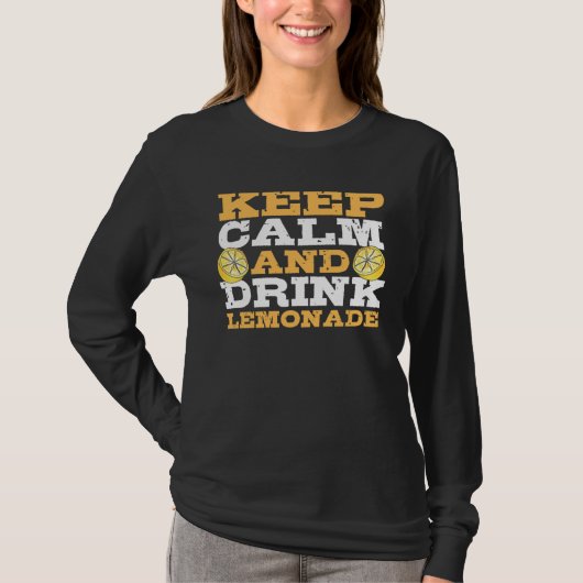 レモネードを飲もう レモネード販売 レモネードスタンド Tシャツ (正面)
