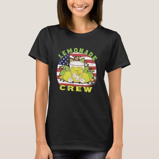 レモネードクルースタンドレモネードビジネス Tシャツ (正面)