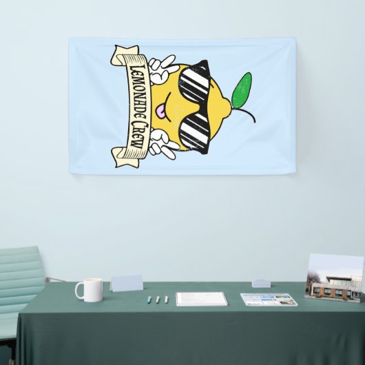 レモネードクルー – かわいいズピースハンド&サングラス 横断幕 (トレードショー)