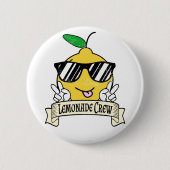 レモネードクルー – かわいいズピースハンド&サングラス 缶バッジ (正面)