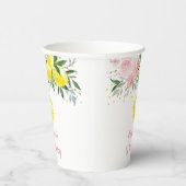 レモネードサンシャインピンクフローラ誕生日 紙コップ (右)