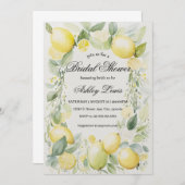 レモネードシトラスのブライダルシャワー招待 招待状 (正面/裏面)