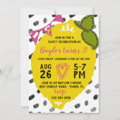 レモネードスイートお祝い誕生パーティー 招待状 (正面)